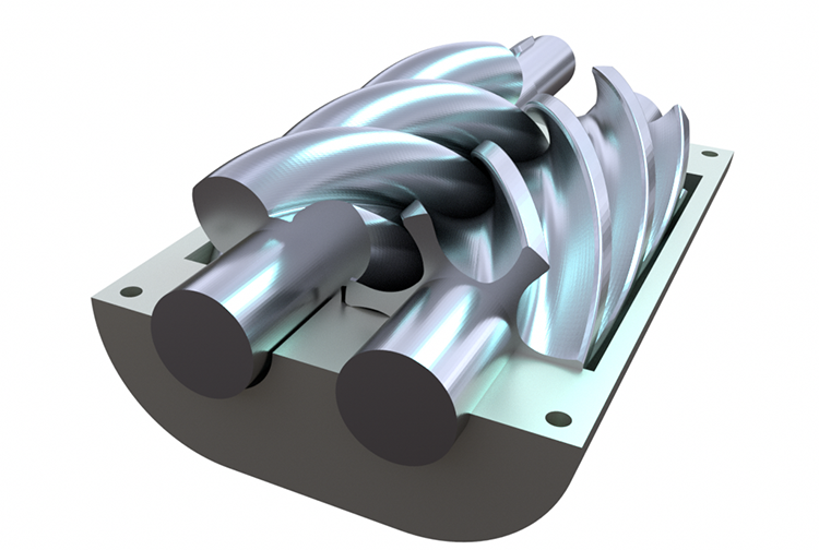 Винтовой компрессор - коснтрукция