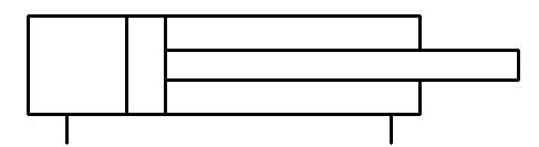 Пневмоцилиндр на схеме