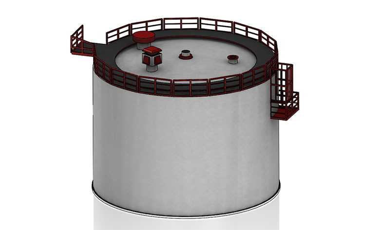 Стальной резервуар с конической крышей для нефти Стальной резервуар с конической крышей для нефти
