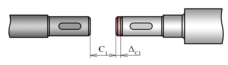 Монтажный зазор при установке валов Монтажный зазор при установке валов