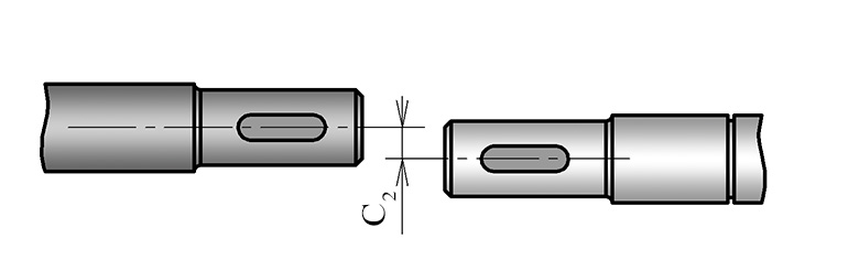 Радиальное смещение при монтаже валов Радиальное смещение при монтаже валов