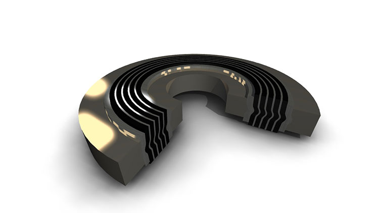 Спирально навитая термостойкая прокладка с ограничительными кольцами - тип Д Спирально навитая термостойкая прокладка с ограничительными кольцами - тип Д