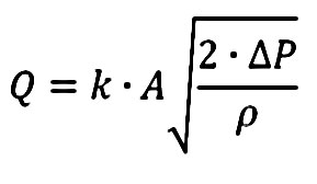 Расчет расхода жидкости через дроссель