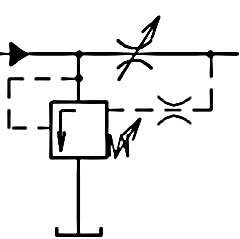 Схема трехлинейного регулятора расхода