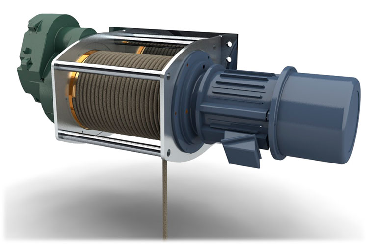 Лебедка с электрическим приводом